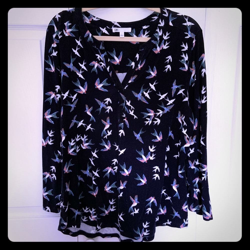 DR2 Daniel Rainn blue sparrow long sleeve shirt L